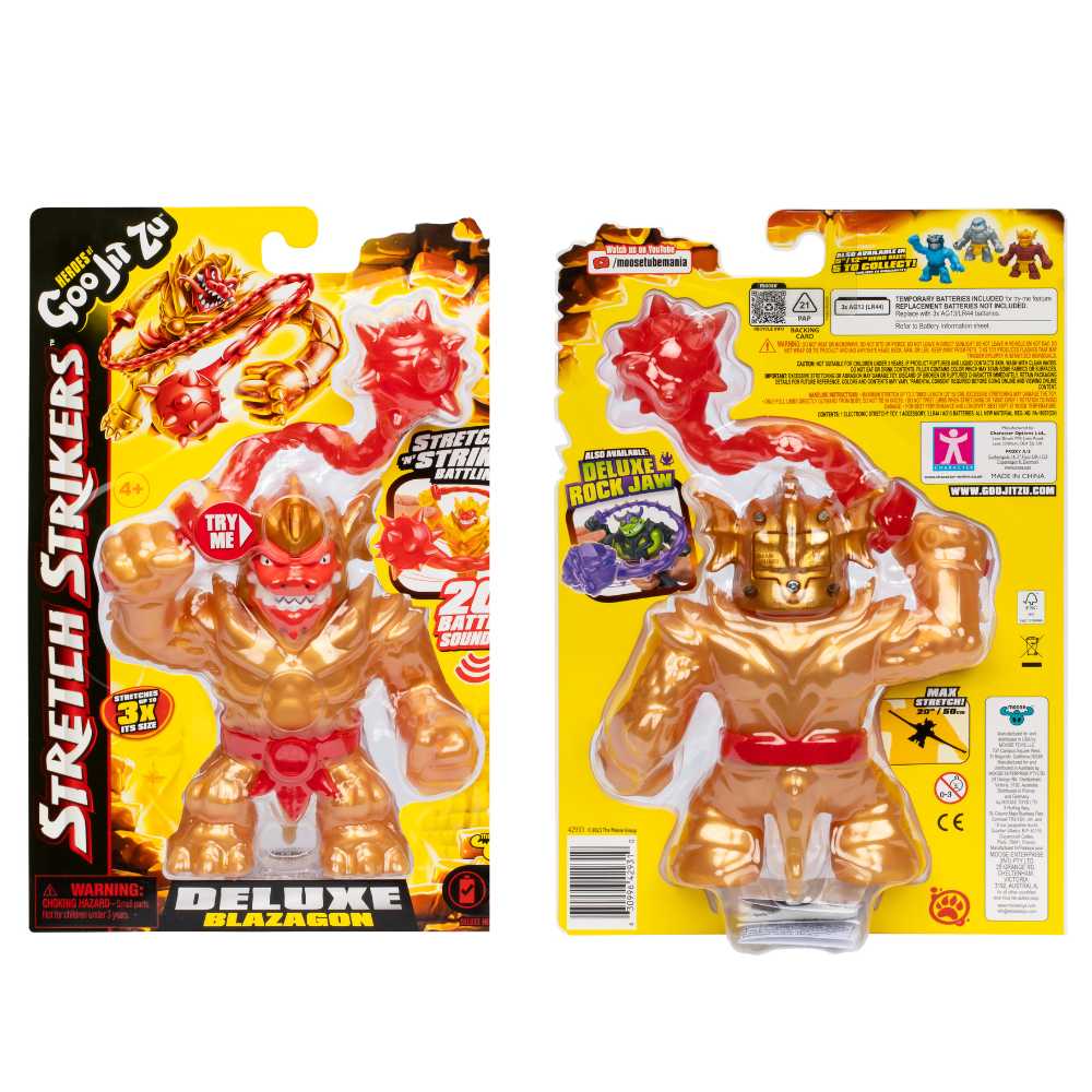 Heroes Of Goo Jit Zu Stretch Strikers - Pantaro Étirable 3x - Substance Visqueuse Unique - 5 Persos