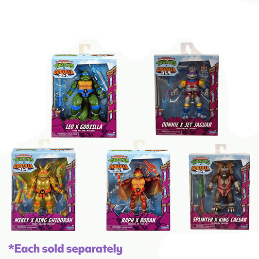 TMNT x Godzilla Collab – Teenage Mutant Ninja Turtles & Kaiju Crossover Action Figures