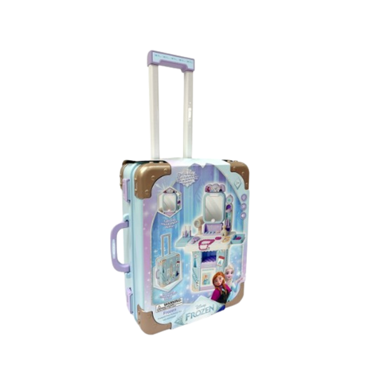 Disney Frozen Snow Makeup Rolling Case Pretend Beauty Salon Playset
