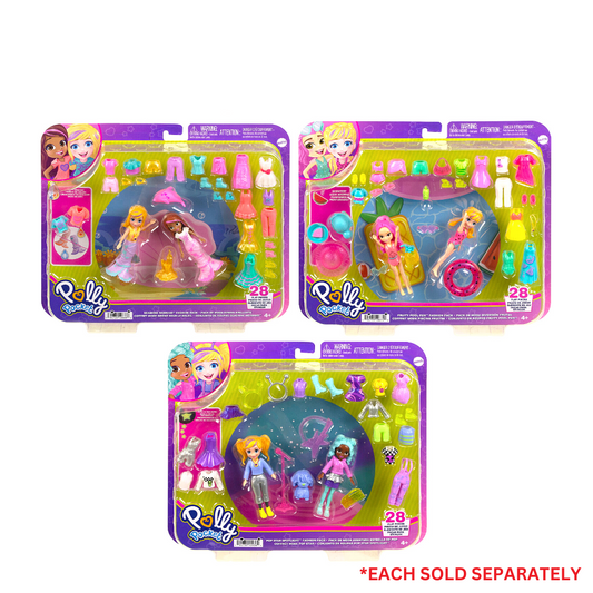 Polly Pocket Large Fashion Pack with 3 Inch Dolls