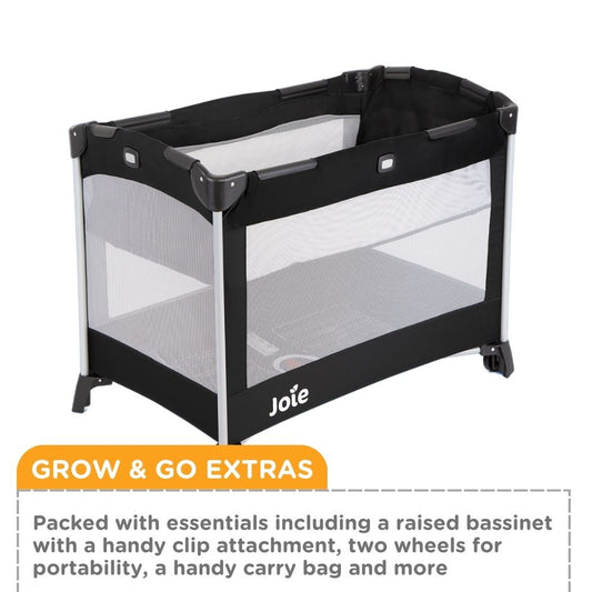 Joie Kubbie Travel Cot (Coal)