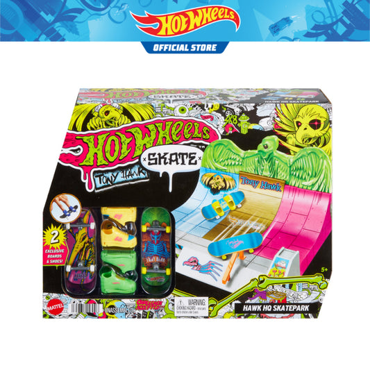Hot Wheels Skate Finger Skateboard Neon Bones Tony Hawk Skate Park Playset