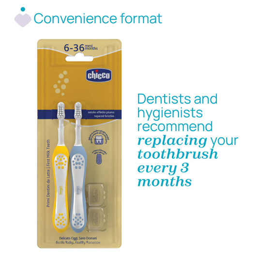 Chicco Combo Toothbrush for Kids 6-36 Months