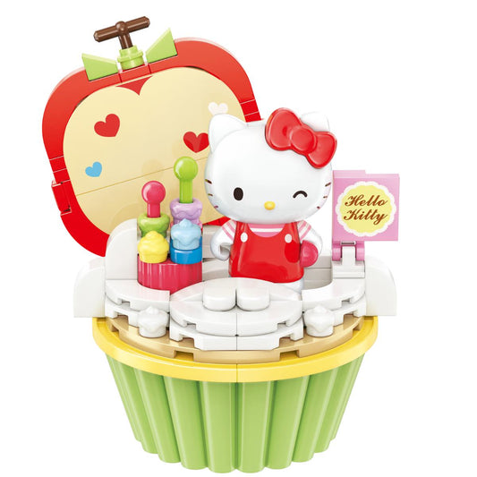 Keeppley Sanrio Cupcake Series - Hello Kitty Apple Cupcake Building Blocks Toy