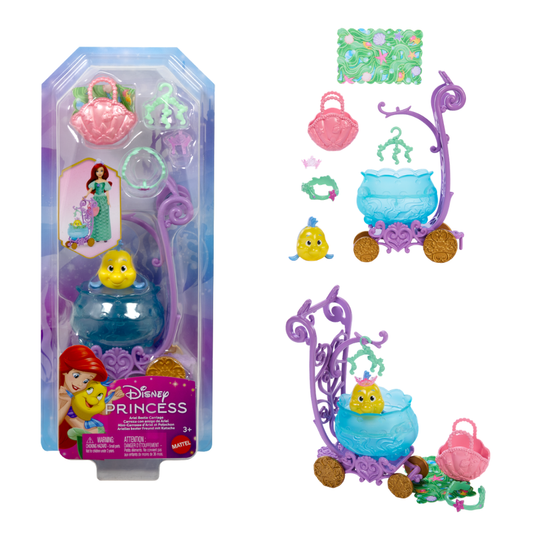 Disney Princess Bestie Carriage - Rolling Animal Friend Stroller Playset