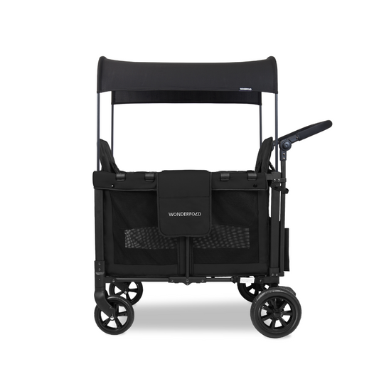 Wonder Fold W2 Orginal Double Stroller - Jet Black
