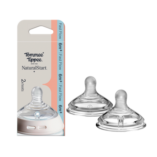 Tommee Tippee Natural Start Baby Bottle Nipples, Breast-Like for A Natural Latch, Anti-Colic Valve