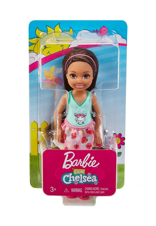 Chelsea 6 Inch Doll - Brunette With Fierce Tiger Graphic