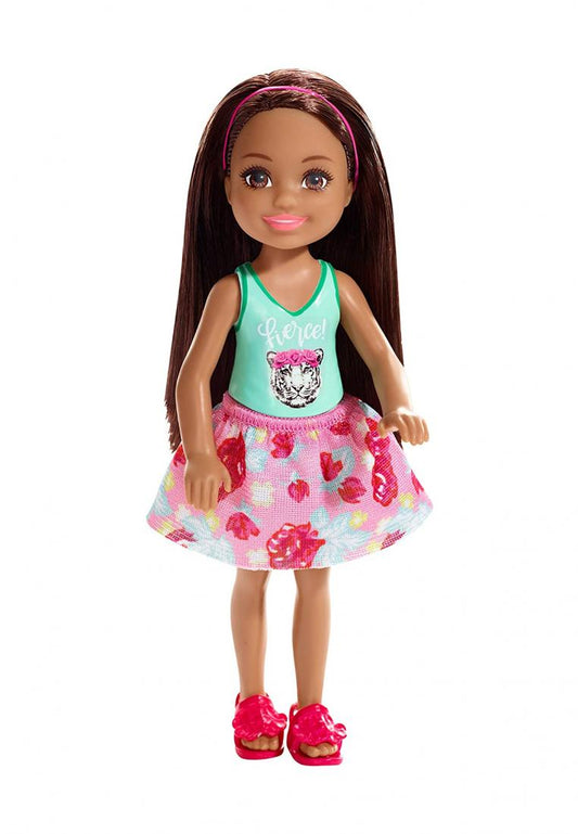 Chelsea 6 Inch Doll - Brunette With Fierce Tiger Graphic
