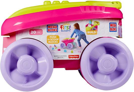 Mega Bloks Block Scooping Wagon Pink