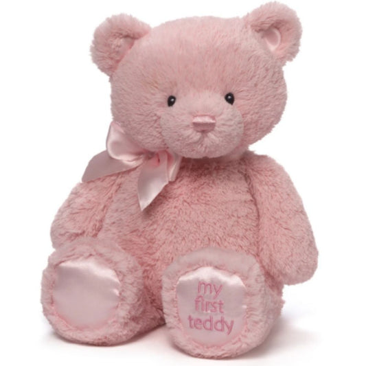 Gund My First Teddy, Pink, 15 Inch, Soft Plush Toys, Kids Stuffed Toys, Gifts for Kids
