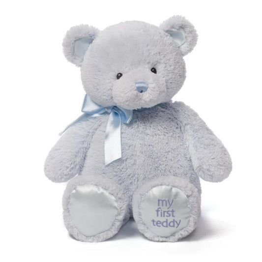 Gund My First Teddy, Blue, 15 Inch, Soft Plush Toys, Kids Stuffed Toys, Gifts for Kids