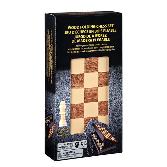 Cardinal Games Wood Folding Chess Set