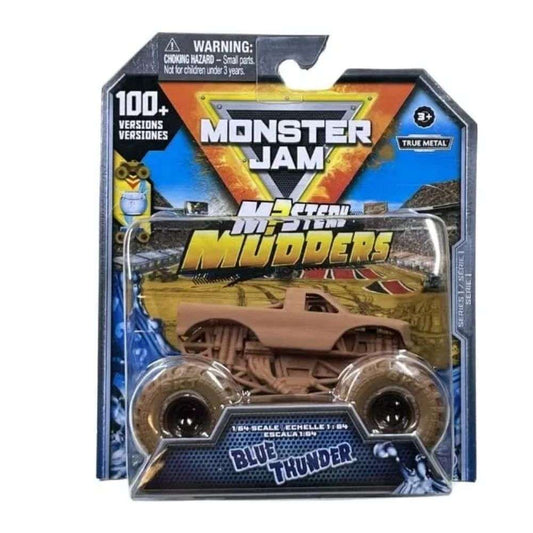 Monster Jam 1:64 Diecast Mystery Mudders (Blue Thunder V1)