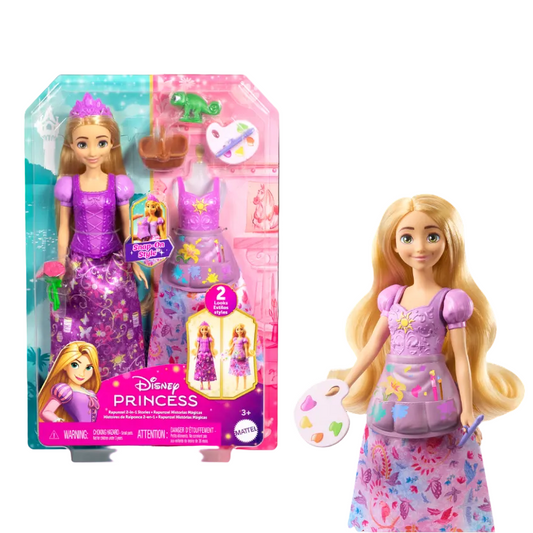 Disney Princess Rapunzel 2-in-1 Stories Transforming Fashion Doll
