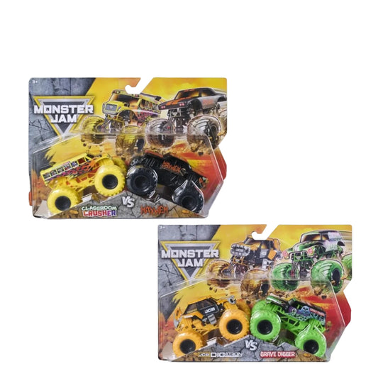 Monster Jam Official 1:64 Scale Die-Cast Monster Truck 2-Pack Assortment