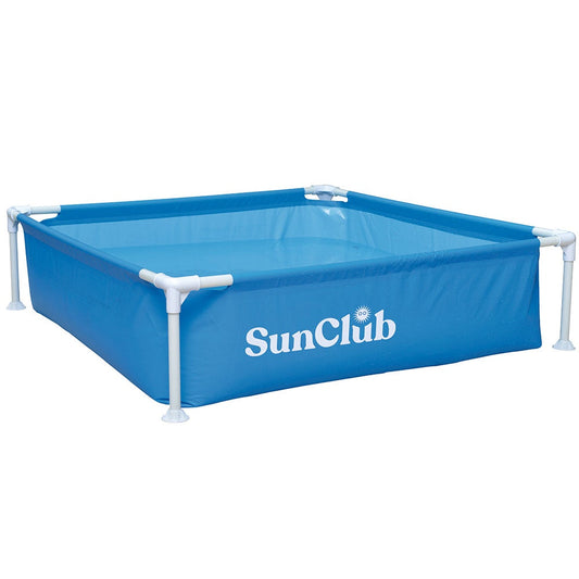 Jilong Mini Frame Swimming Pool in Blue Pool Size: 48 x 48 x 13 inches Kids Pool Capacity: 2 Kids