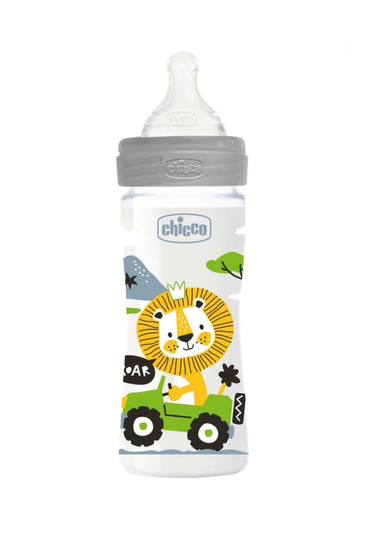 Well Being Baby Feeding Bottle - 250ml Medium Flow (2M+)