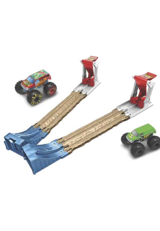 Hot Wheels Monster Trucks Double Destruction Playset