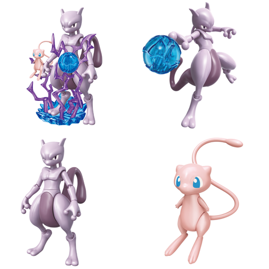 Keepplay Pokémon Mew & Mewtwo Building Set – Collectible Pokémon Model Kit