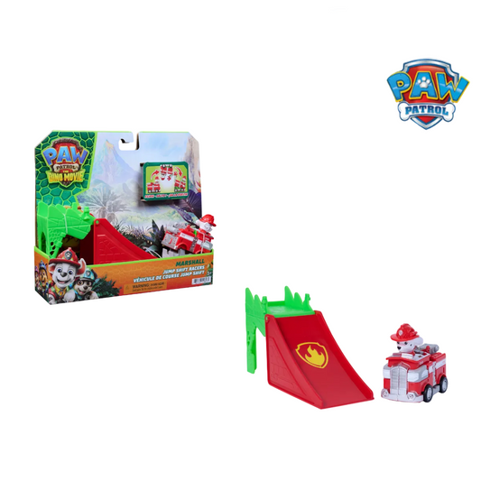 PAW Patrol Pup Squad Jump & Flip Rescue Racers – Small Pups, Big Dino Adventures