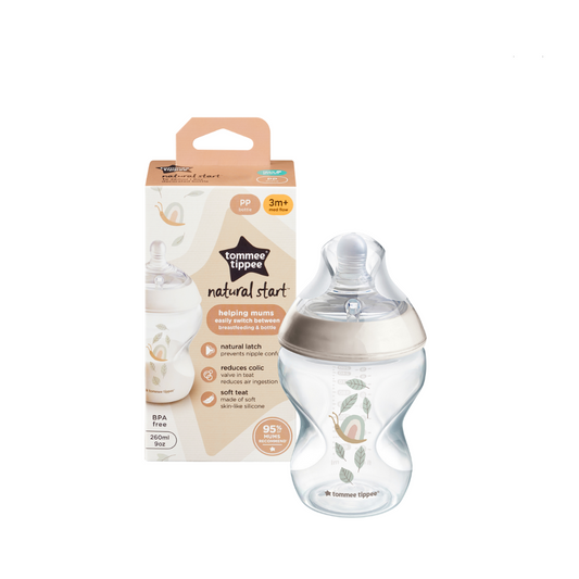Tommee Tippee 260ml Natural Start PP Decor Feeding Bottle
