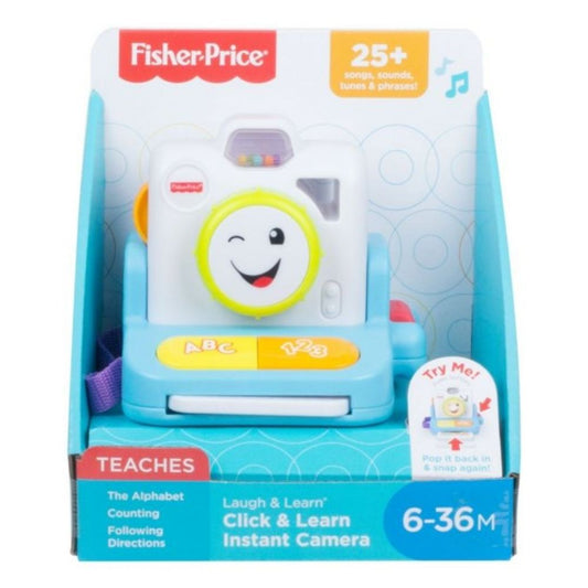 Fisher-Price Laugh and Learn, Click and Learn Instant Camera, Educational Toys for Ages 6-36 Months Up