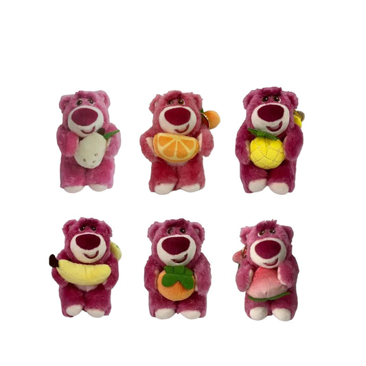 Disney Pixar Toy Story Lotso Teddy Bear Strawberry Scented with Fruity Keychain Accessory