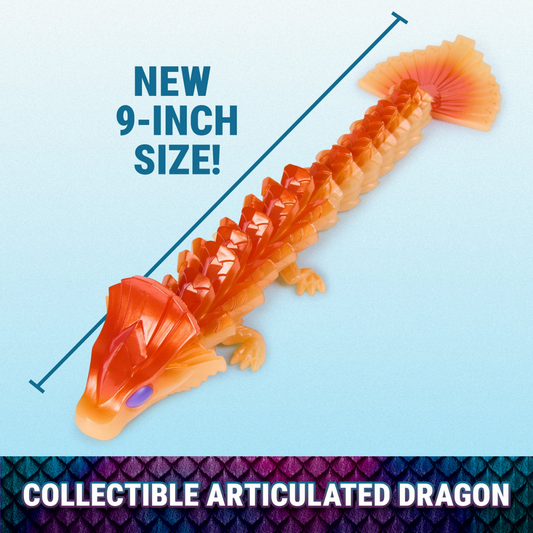 Crystalynx Dragons 9" Collectible Articulated Dragon Figure