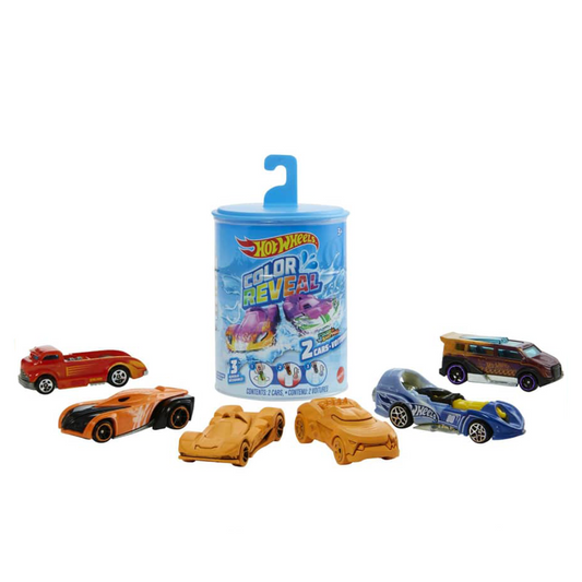 Hot Wheels Color Reveal 2 Pack of 1:64 Scale Vehicles with Surprise Reveal & Repeat Color Change