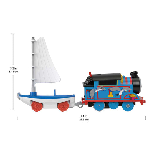 Thomas and Friends Bridge Lift Thomas and Skiff Toy Train Set with Motorized Engine and Boat