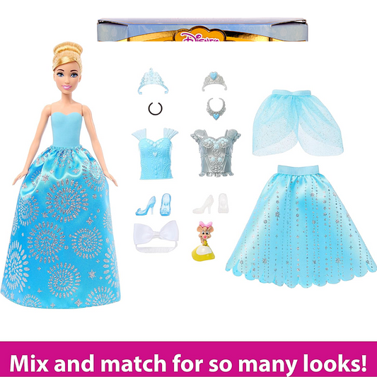 Disney Princess Cinderella Royal Fashion Reveal Doll Playset