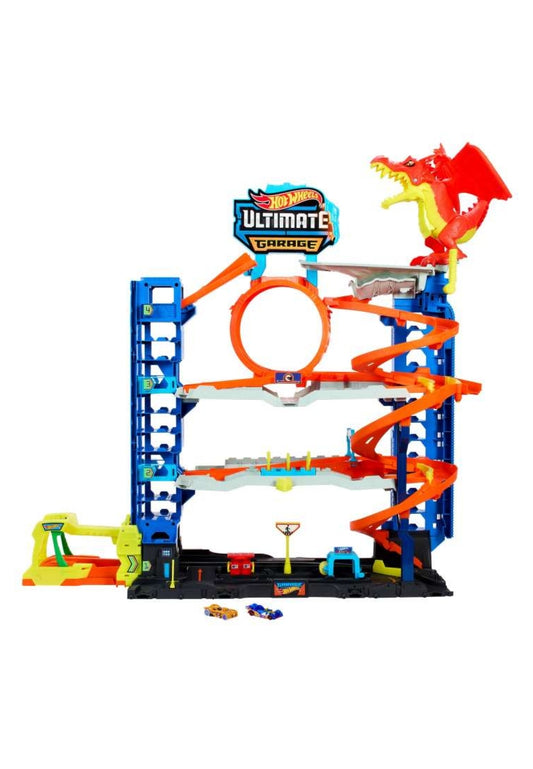 Hot Wheels City Ultimate Garage Playset With 2 Die-Cast Cars