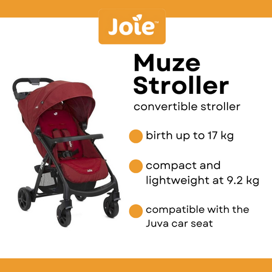 Joie Muze LX Stroller w/ FM Cranberry