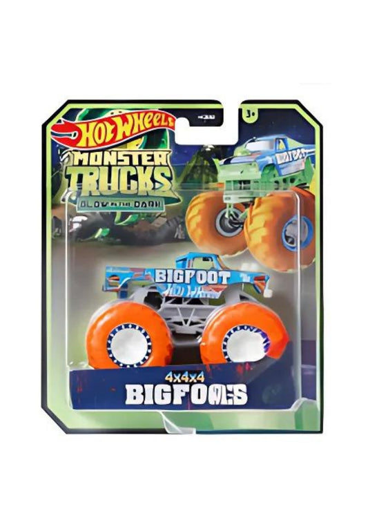 Hot Wheels Monster Trucks 1:64 GLOW-IN-THE-DARK Diecast - Bigfoot