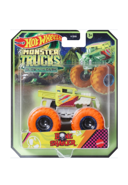 Hot Wheels Monster Trucks 1:64 Glow-In-The-Dark Diecast - Bone Shaker