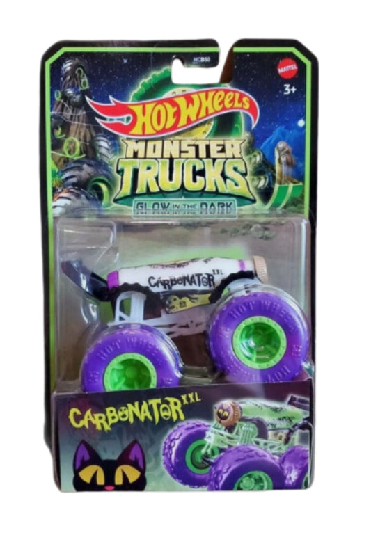 Hot Wheels Monster Trucks 1:64 Glow-In-The-Dark Diecast - Carbonator XXL
