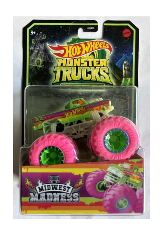Hot Wheels Monster Trucks 1:64 Glow-In-The-Dark Diecast - Midwest Madness