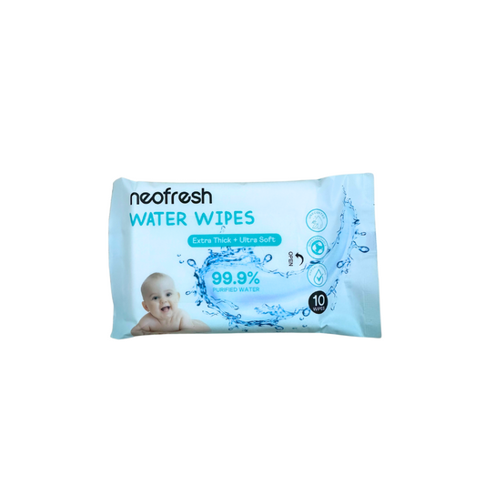 Neofresh 99.9% Water Wipes Unscented Baby Wipes 10s