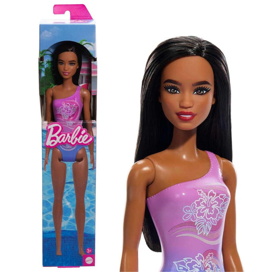 Barbie Beach Doll - Tropical Purple Swimsuit