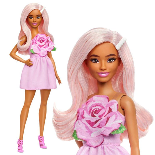 Barbie Fashionistas Doll #238 in Strapless Rose Dress
