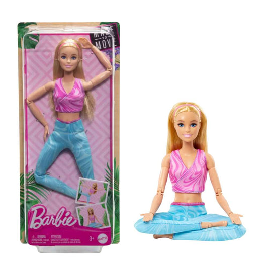 Barbie Made To Move Doll Yoga Body Figure