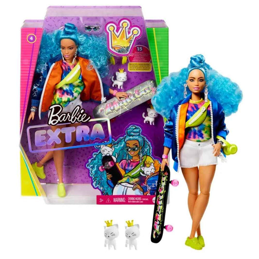 Barbie Extra Fashion Doll w/ Skateboard