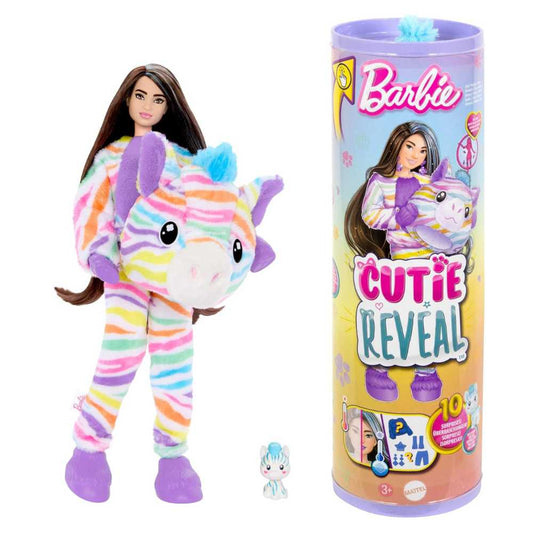 Barbie Cutie Reveal Color Dream Series Zebra Doll