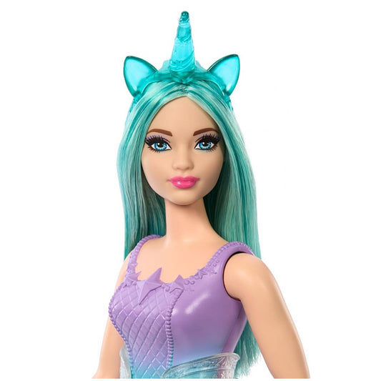 Barbie Fairytale New Core Unicorn Dolls With Green Rainbow Colour Fantasy Hair & Glittery Knee-High Boots