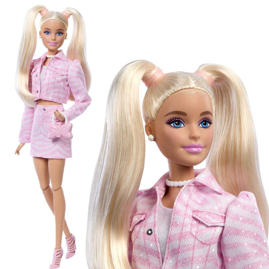 Barbie Deluxe Style Fashion Doll #9 Pink Denim