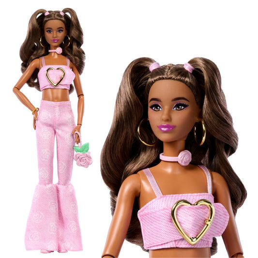 Barbie Deluxe Style Fashion Doll #12 in Pink Denim