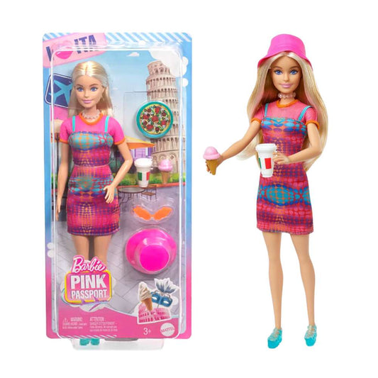 Barbie Pink Passport Italy Travel Doll
