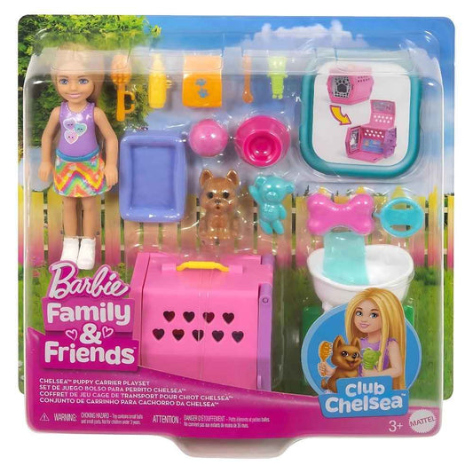 Barbie Family & Friends Chelsea Puppy Carrier Playset