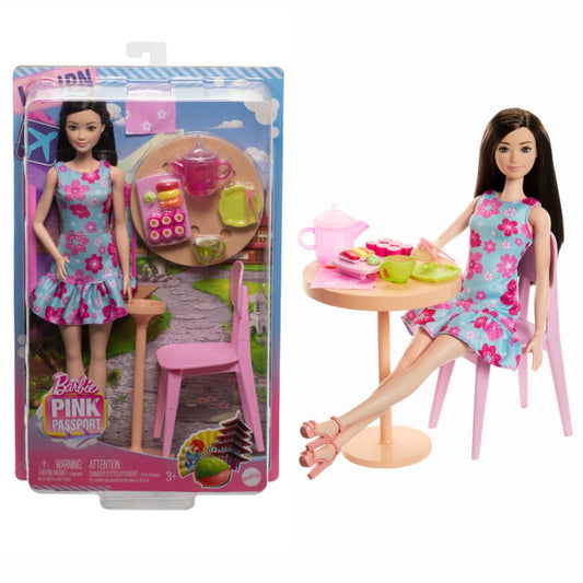 Barbie Pink Passport Japan Cafe Playset